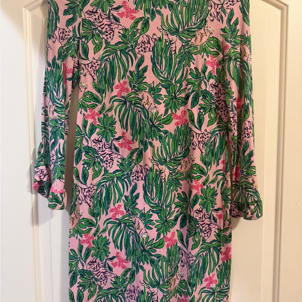 Lilly Pulitzer Nichole 3/4 sleeve dress in Roaring With Joy NWOT so comfortable